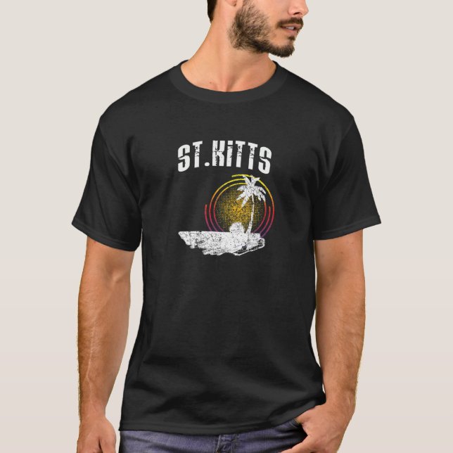  Kitts T Shirt Saint Kitts Caribbean Island Life G (Front)