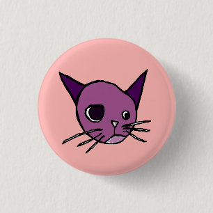 Kitty 1 Inch Round Button