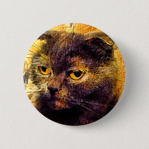 Kitty. 2 Inch Round Button