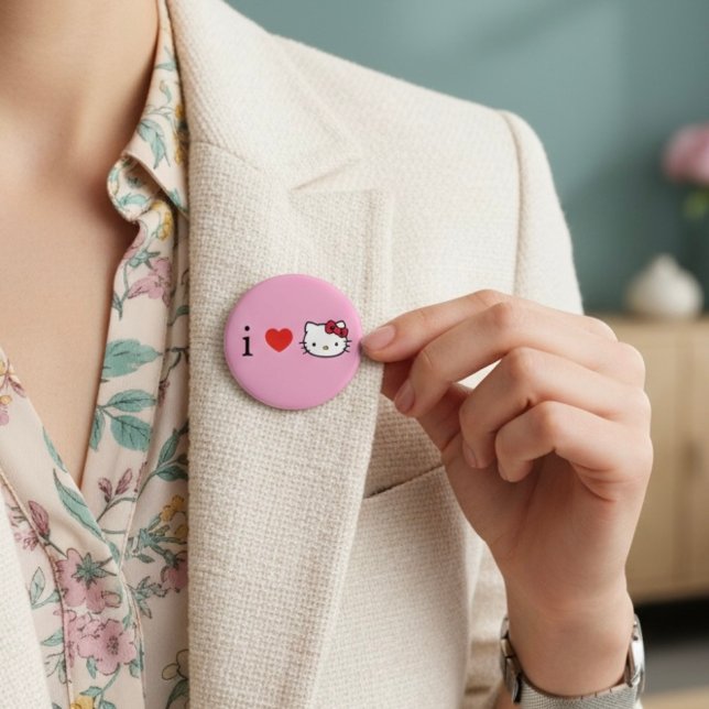 Kitty 2 Inch Round Button (Creator Uploaded)