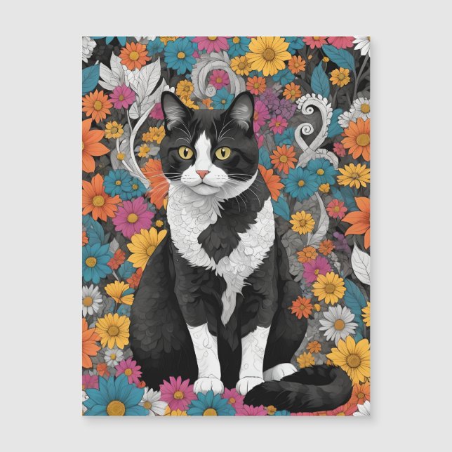 Kitty among the flowers (Front)