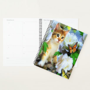 Kitty and Butterflies Planner