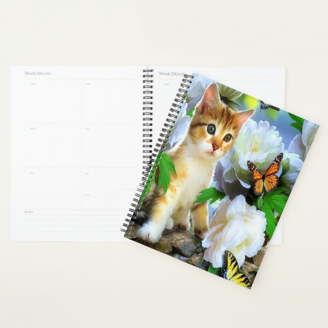 Kitty and Butterflies Planner (Display)