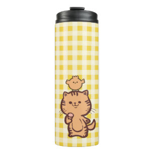 Kitty and Little chicken Thermal Tumbler