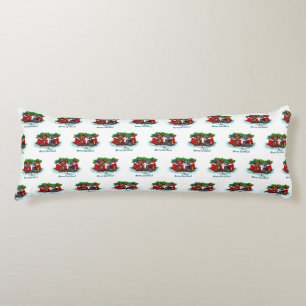 Kitty and Puppy , Happy XMas Body Pillow