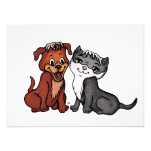 Kitty and Puppy Photo Print