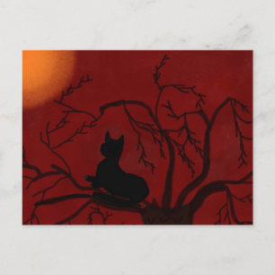 Kitty and the Moon Postcard