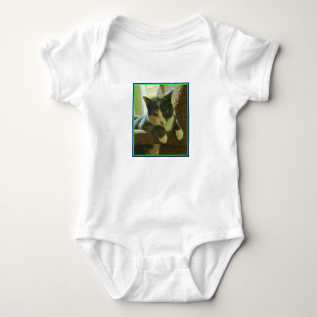 Kitty Baby Jersey Bodysuit (Front)