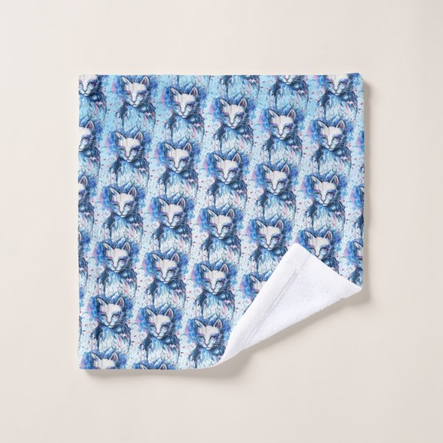 Kitty Bath Towel Set (Wash Cloth)