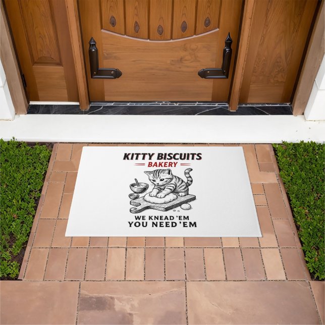 Kitty Biscuits Bakery Doormat (Outdoor)