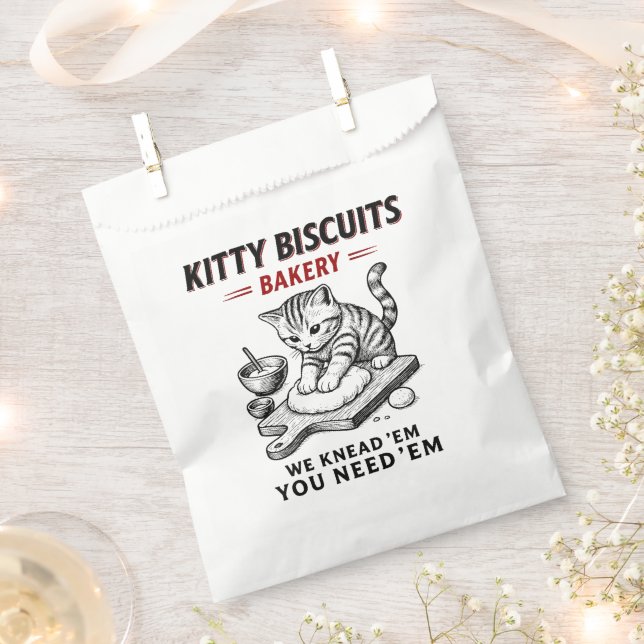 Kitty Biscuits Bakery Favour Bag (Clipped)
