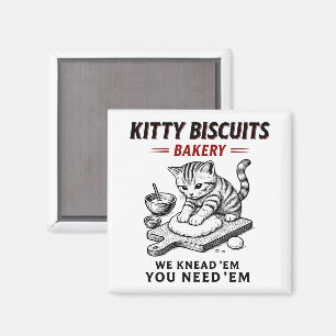 Kitty Biscuits Bakery Magnet