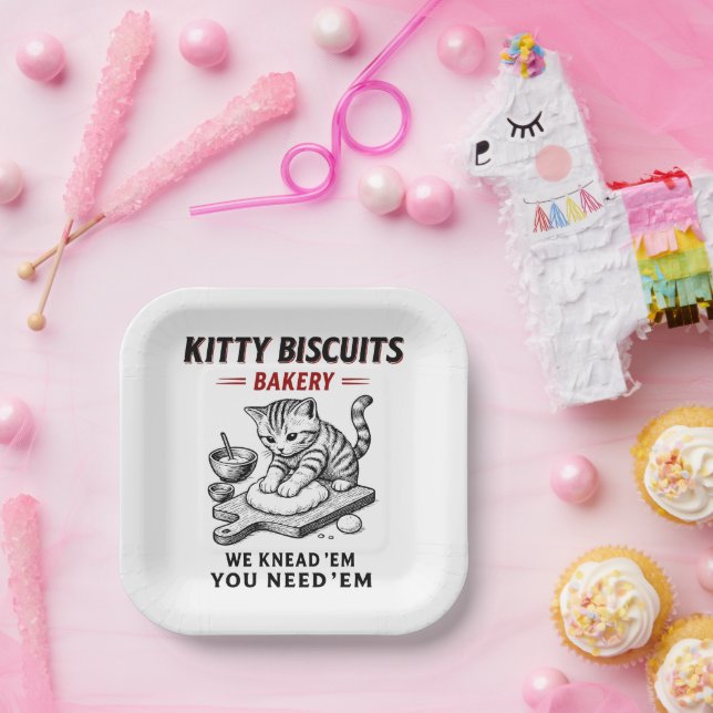 Kitty Biscuits Bakery Paper Plate (Party)