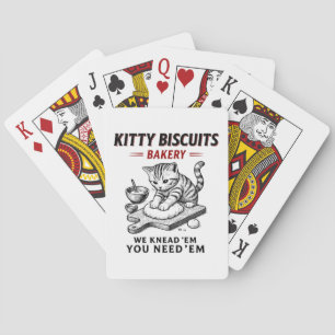 Kitty Biscuits Bakery Playing Cards