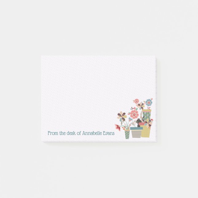 Kitty Blossoms Post-it Notes (Front)