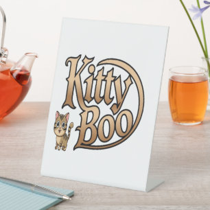 kitty boo pedestal sign