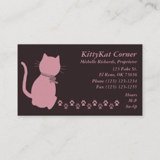 Kitty Business Cards