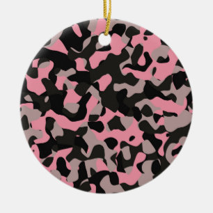 Kitty Camo Ceramic Ornament