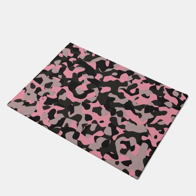 Kitty Camo Doormat (Angled)