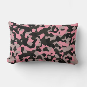 Kitty Camo Lumbar Pillow