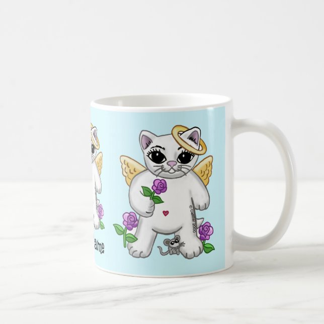 Kitty cat angel coffee mug (Right)