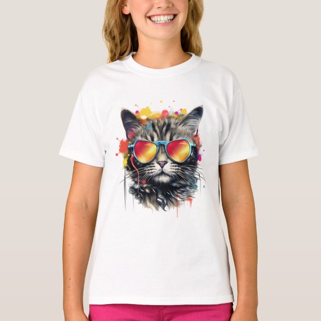 Kitty Cat Art Creation T-Shirt (Front)