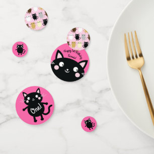 Kitty Cat Birthday Party Kids Confetti