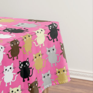 Kitty Cat Birthday Party Kids Tablecloth