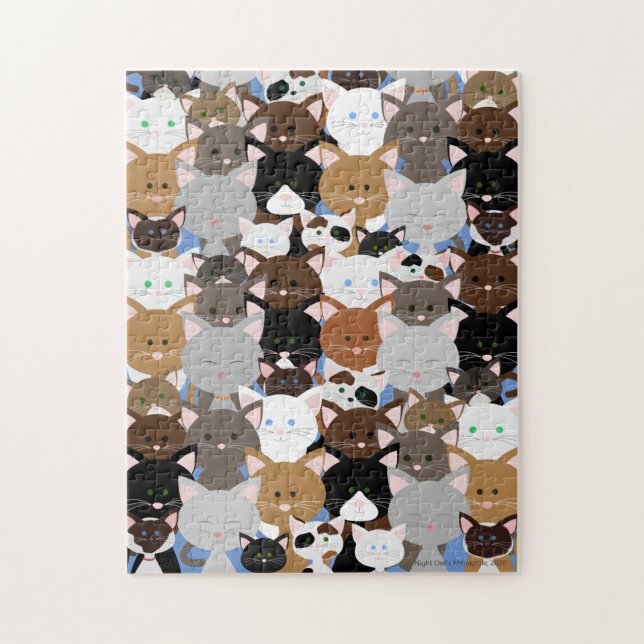 Kitty Cat Conference Jigsaw Puzzle (Vertical)