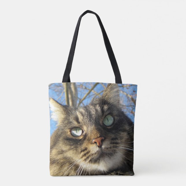 Kitty Cat Custom All-Over-Print Tote Bag (Back)