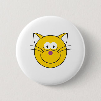 Kitty Cat Face 2 Inch Round Button
