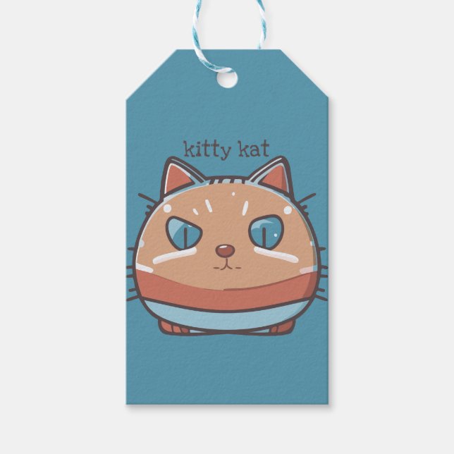 Kitty Cat Faced Gift Tags (Front)
