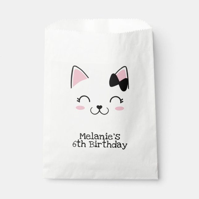 Kitty Cat Favour Bag (Front)