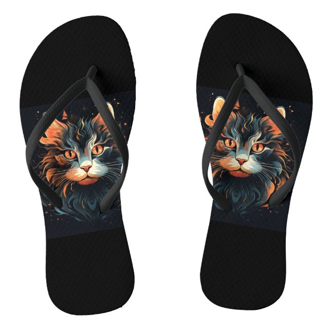 Kitty Cat Flip Flops (Footbed)