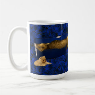 Kitty Cat Hiding In Shoe Box, Coffee Mug
