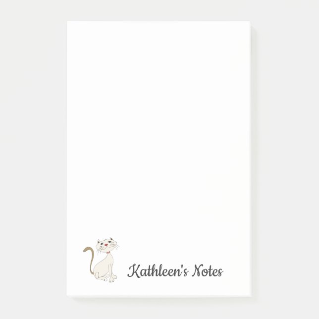Kitty Cat Love Notes | Customize Text (Front)