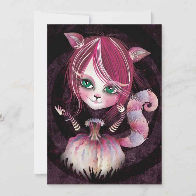 Kitty Cat Party Invitation Greeting Card (Front)