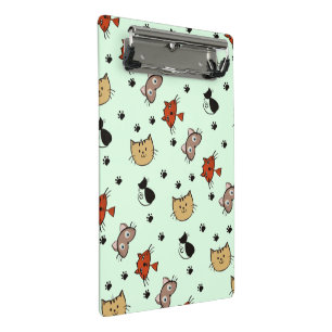 Kitty Cat Pattern Mini Clipboard