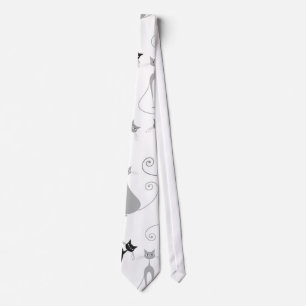 Kitty Cat Pattern Tie