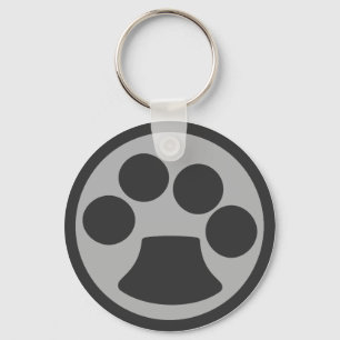 Kitty Cat Paw Print Keychain