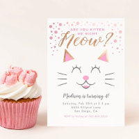 Kitty Cat Pink Gold Birthday Party