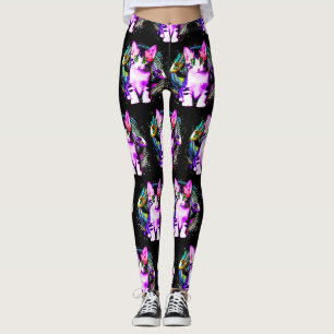 Kitty Cat Psychic Aesthetics Character Leggings