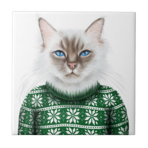 Kitty Cat Sweater Tile
