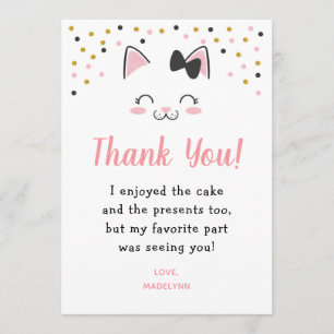 Kitty Cat Thank You Cards