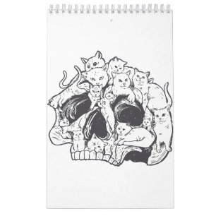 Kitty Cat With Gun-Birthday and Halloween Cat Cost Calendar