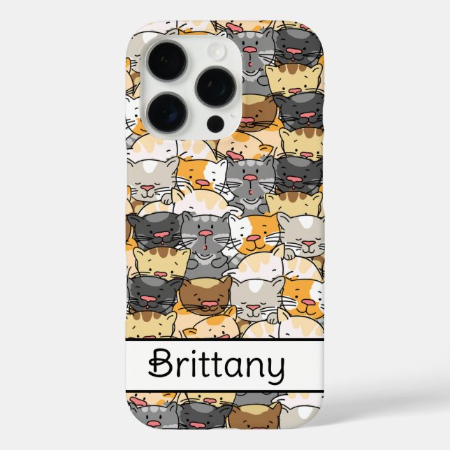 Kitty Cats Personalized Case-Mate iPhone Case (Back)