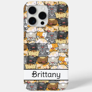 Kitty Cats Personalized iPhone 15 Pro Max Case
