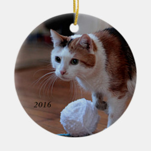 Kitty Ceramic Ornament