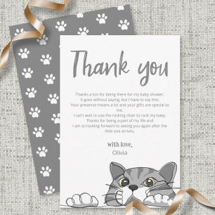 Kitty Chat Baby shower Genre Neutre Merci