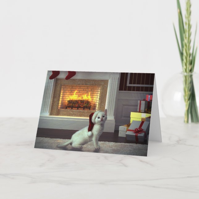 Kitty Christmas Holiday Card (Front)
